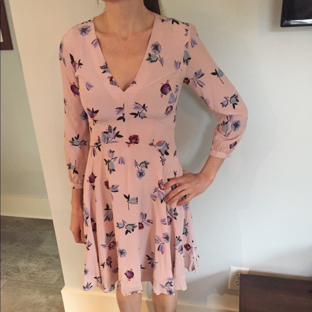 Rebecca Taylor pink floral dress.